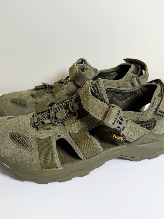 Teva Omnium Suede Mens 13 Sport Hiking Water Shoe Cord Closed Toe Sandals EUC main image 12